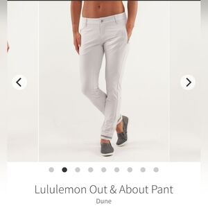 Lululemon women's Out And About Pants In Dune Sz 4.